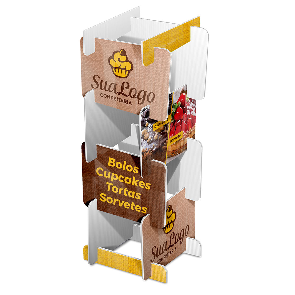 Totem Promocional Elíptico em Polionda