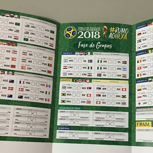 Tabela da Copa do Mundo 2018